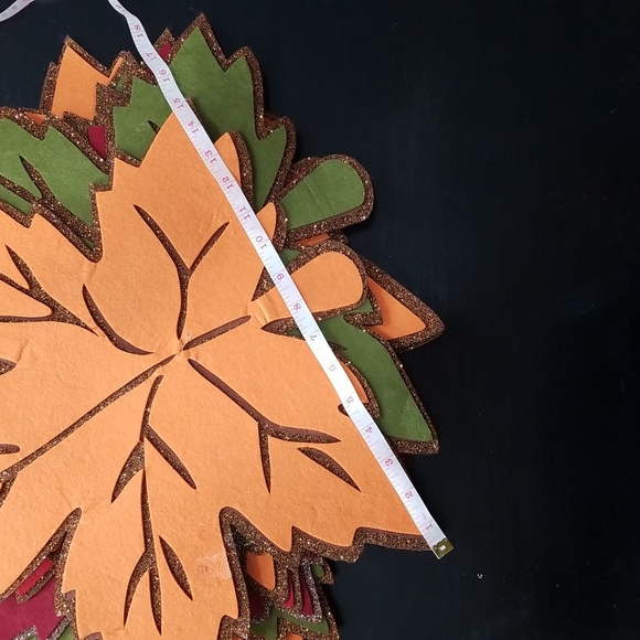 10 felt fall decorations for plating dinner table sold as set glittering. SET - Picture 10 of 10